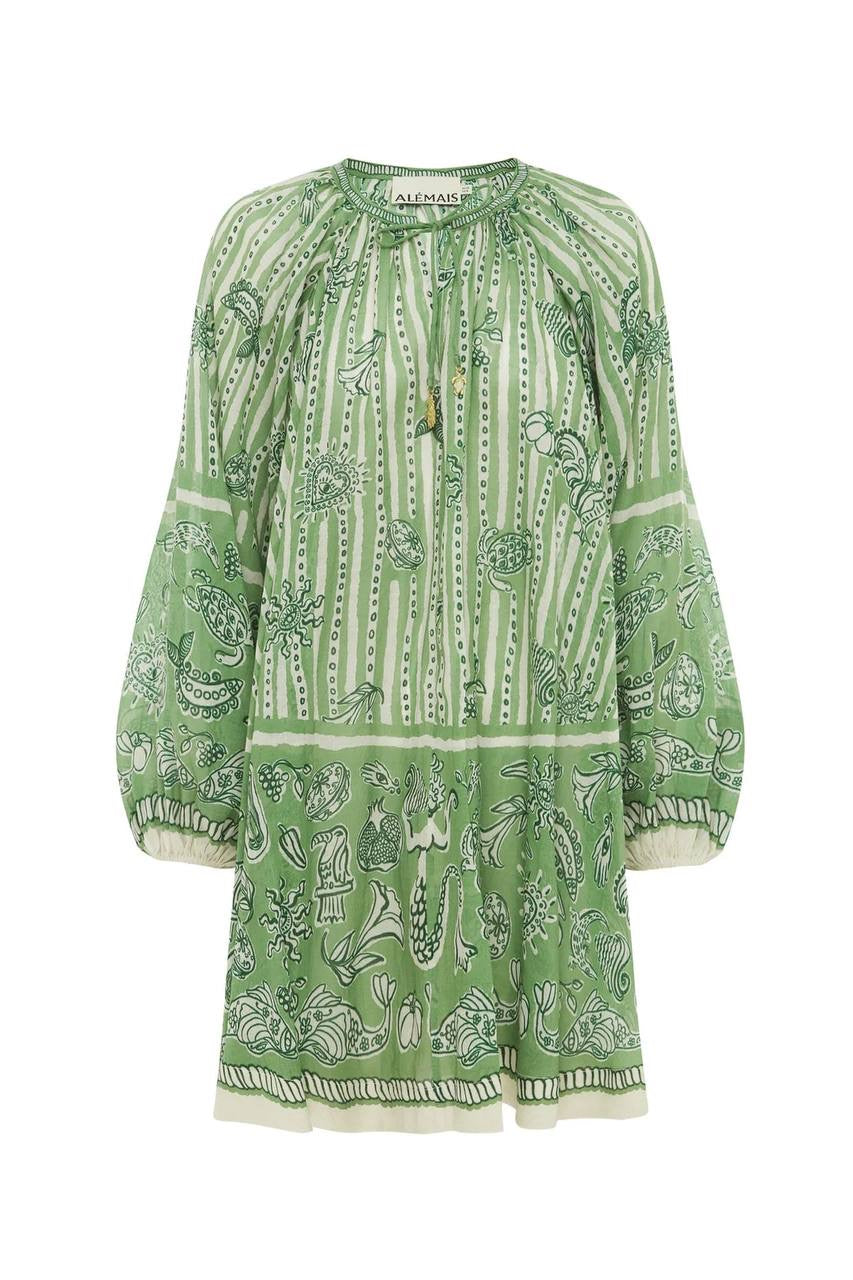ALM Lula Long Sleeved Ramie Mini Dress
