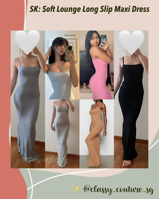 SK Soft Lounge Long Slip Maxi Dress