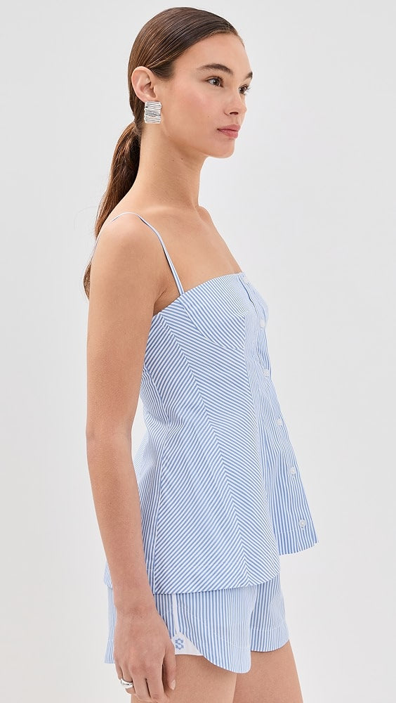 SIM Vivvy Bustier Top | Renata Cropped Shirt | Sarah Shorts | Cotton Set
