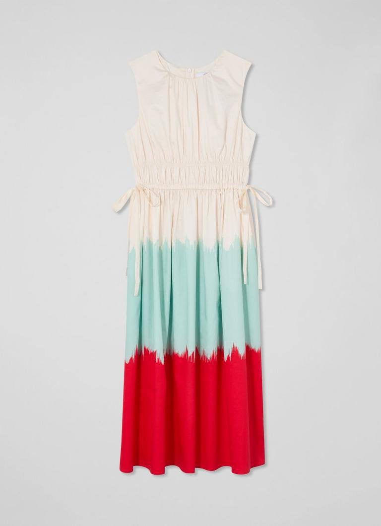 LKB Viola Dip-Dye Organic Cotton Midi Dress