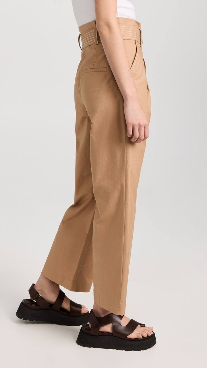 VB Lang Strech-Cotton High Waist Pants