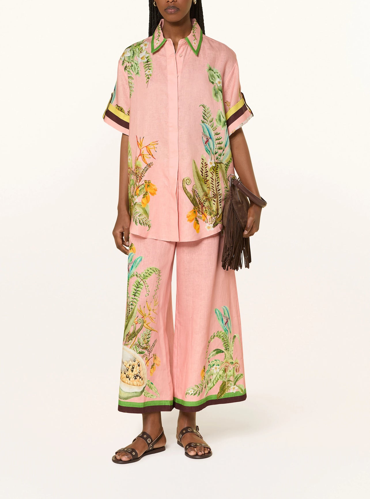 ALM Papaya Linen Shirt | Pants | Set