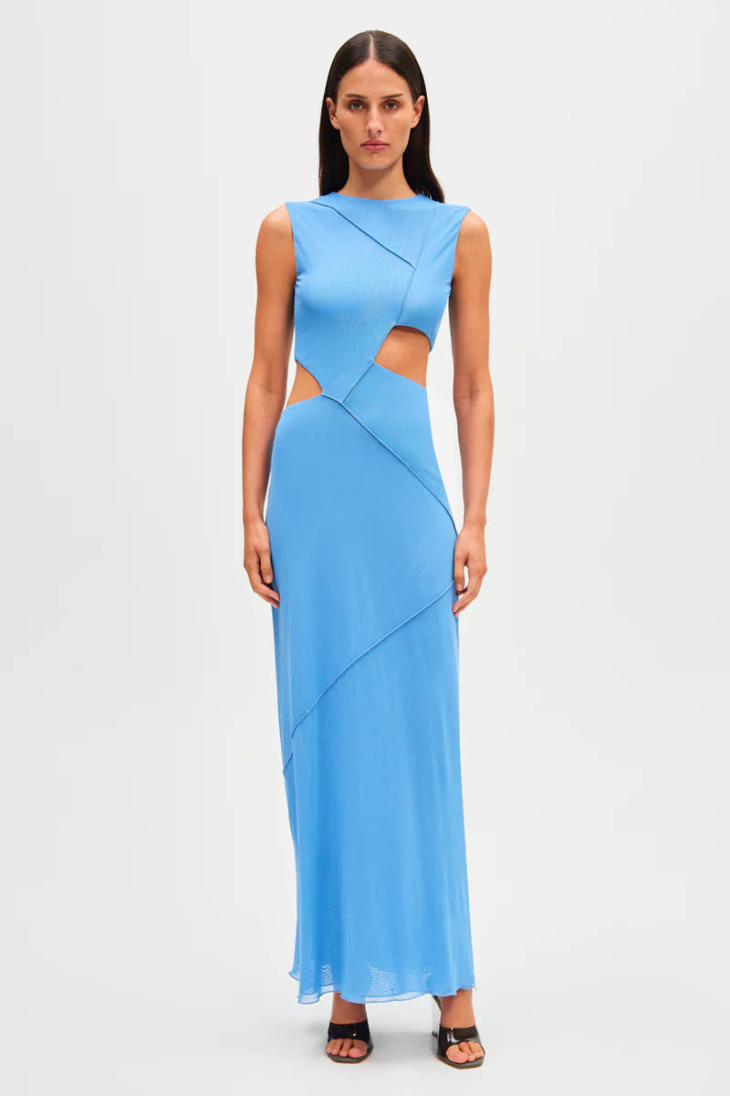MS Salli Mesh Cut Out Maxi Dress