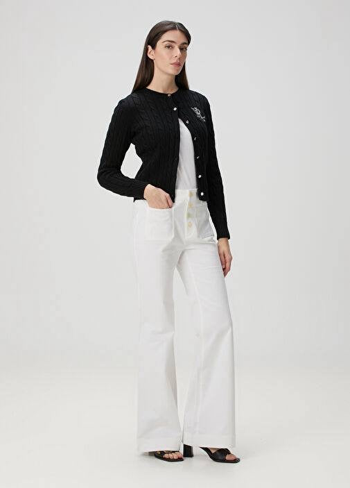 RL Ralhan Cable Knit Cotton Cardigan