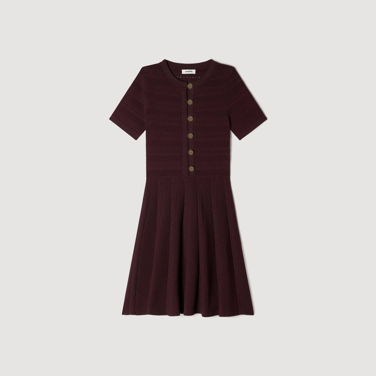 SD Floral Print Knit Mini Dress - Image 1