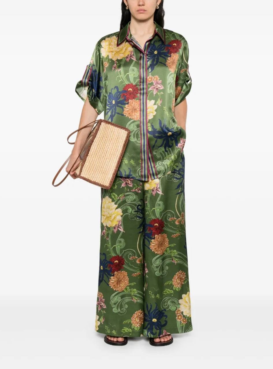 ALM Avery Silk Shirt | Pants | Set