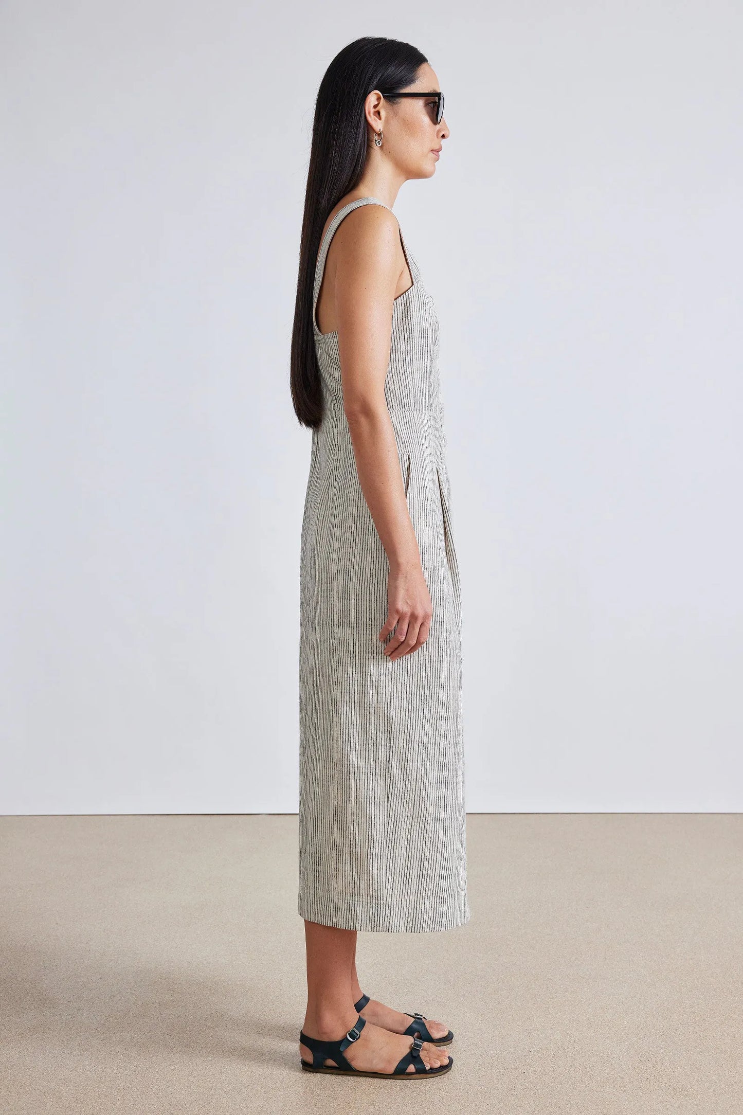 2 Colors! AA Berel Tank Cotton Midi Dress
