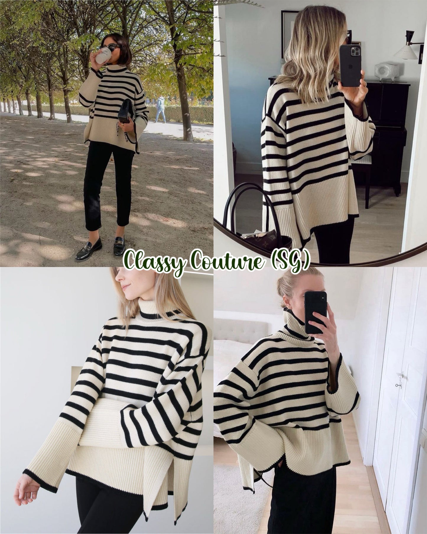 Tot Signature Wool-Cotton Turtleneck Sweater