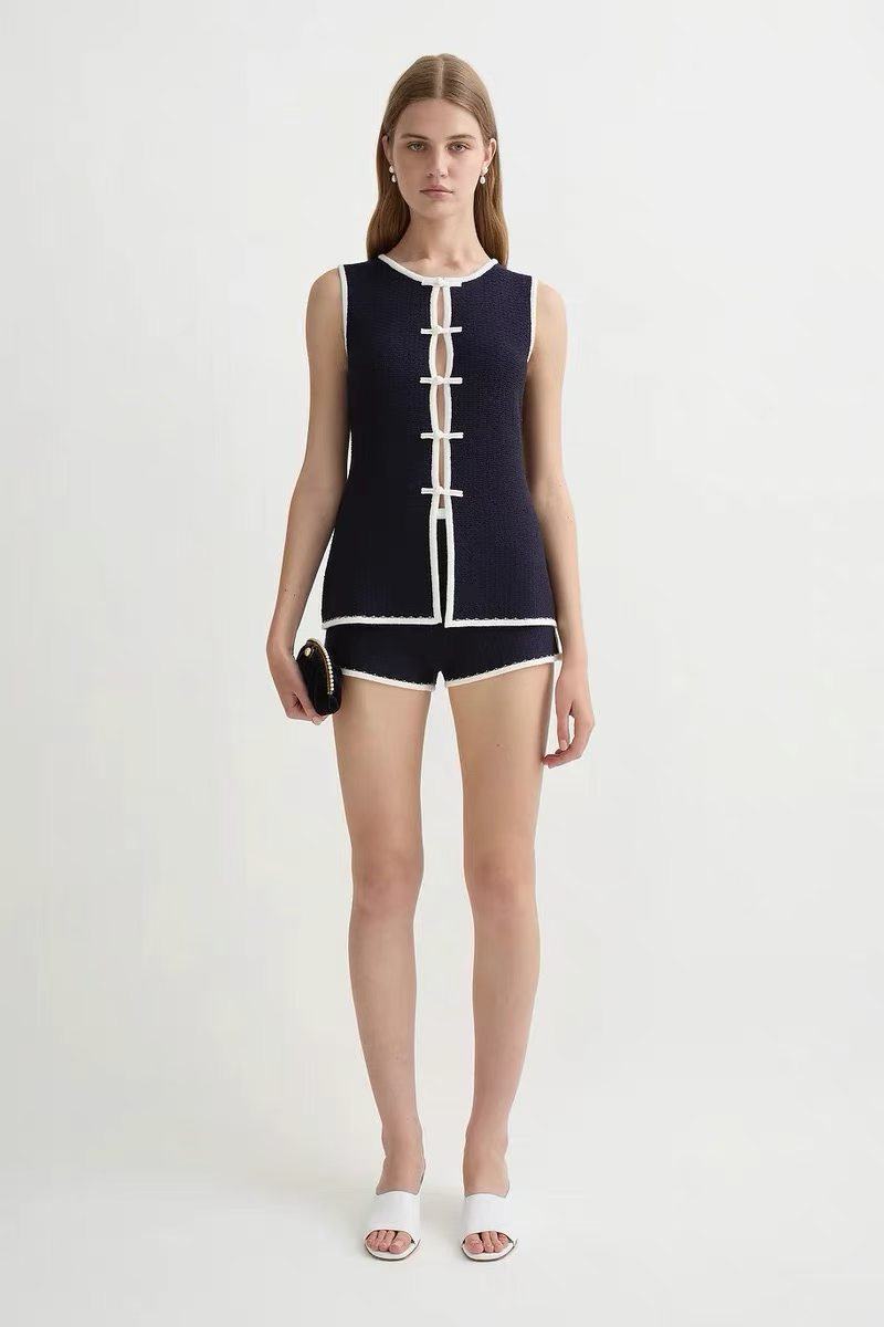 PSE Lou Tunic Sleeveless Vest Top | Shorts | Viscose-blend Set