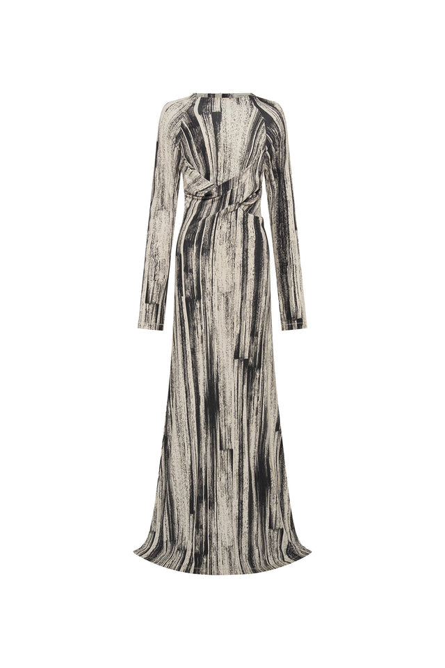 CM Arch Long Sleeve Cotton Maxi Dress