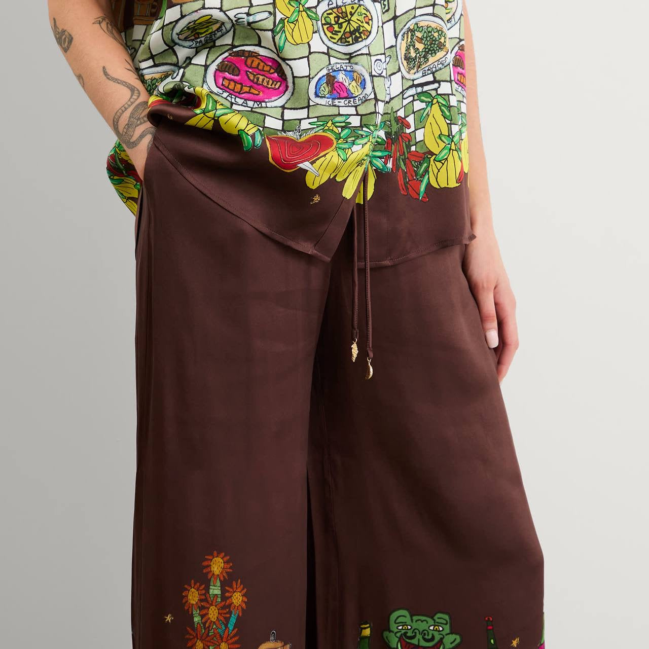 ALM Fredo Silk Shirt | Pants | Set