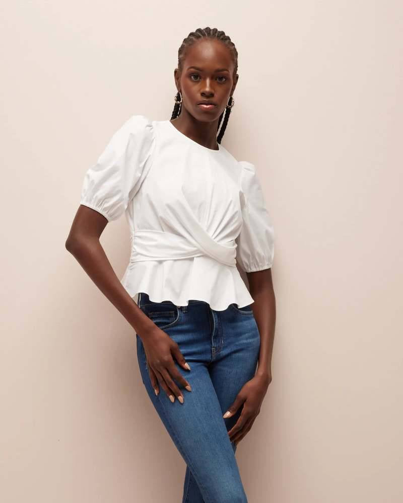 VB Arvilla Crisscross Strech-Cotton Top