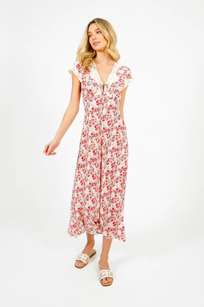 RX Amari Viscose Satin Midi Dress