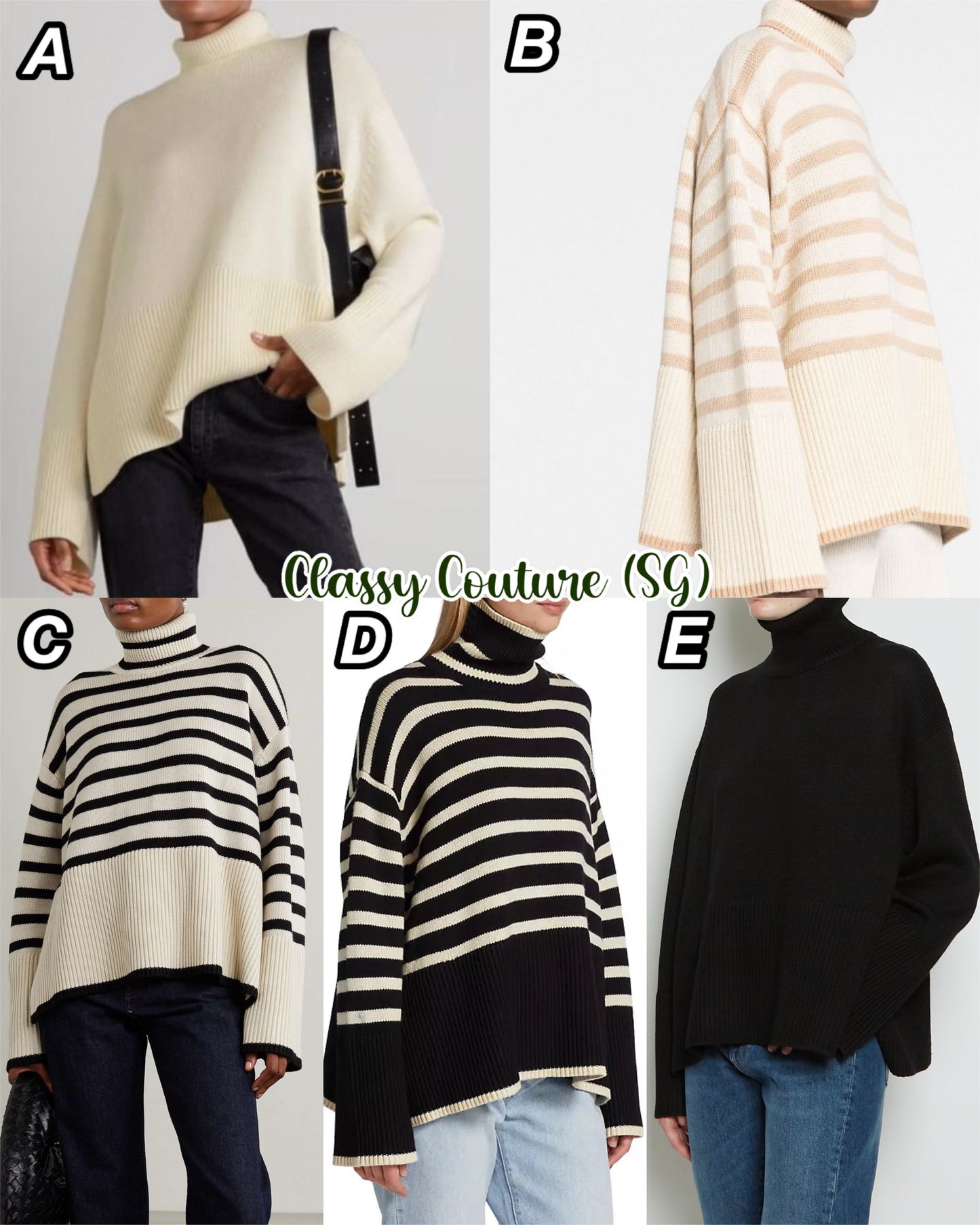 Tot Signature Wool-Cotton Turtleneck Sweater
