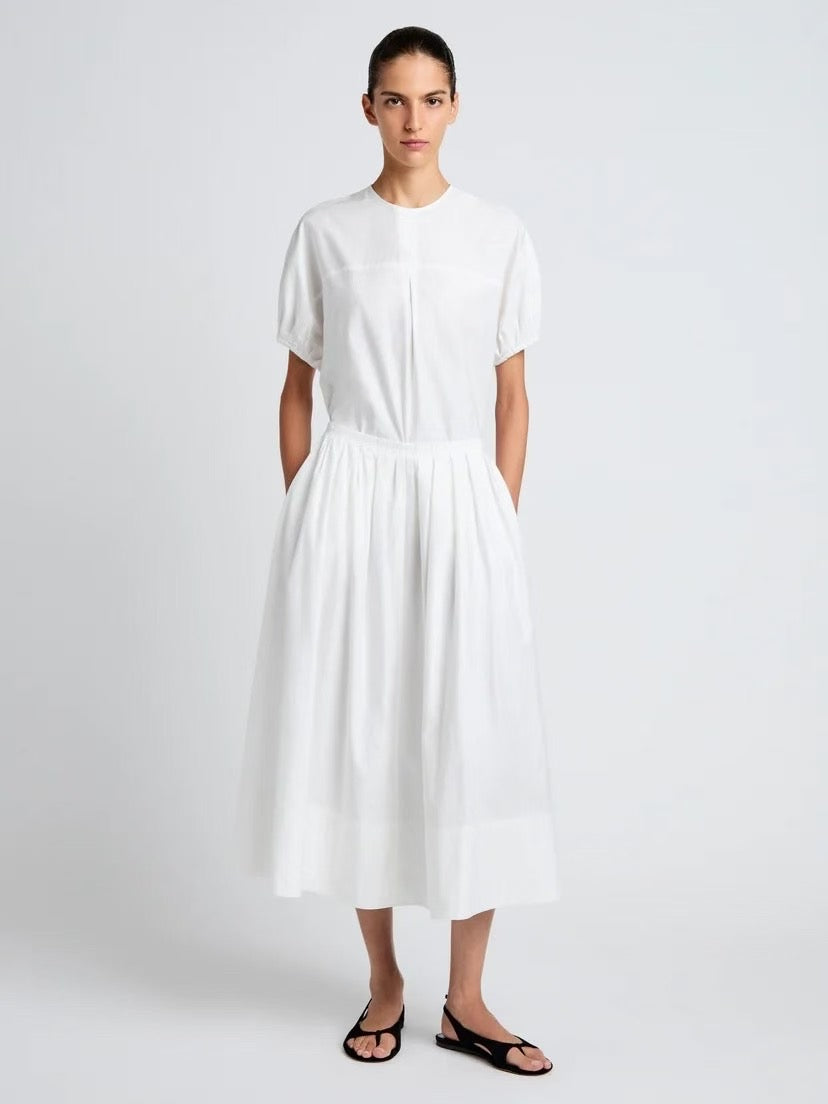 PS Haleigh Cotton Reversible Top | Austin Midi Skirt | Cotton Sateen Set