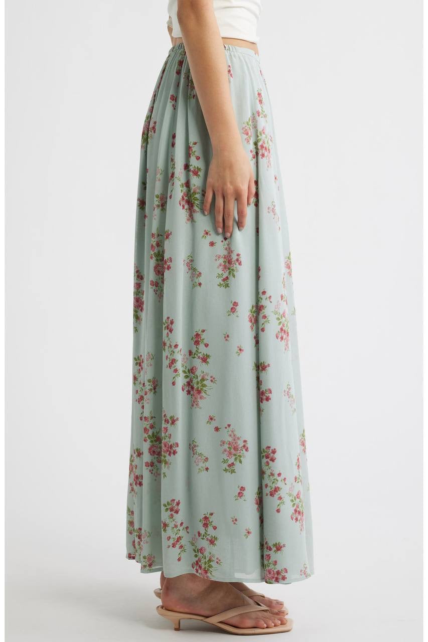 3 Colors! Ref Gemma Viscose Maxi Skirt