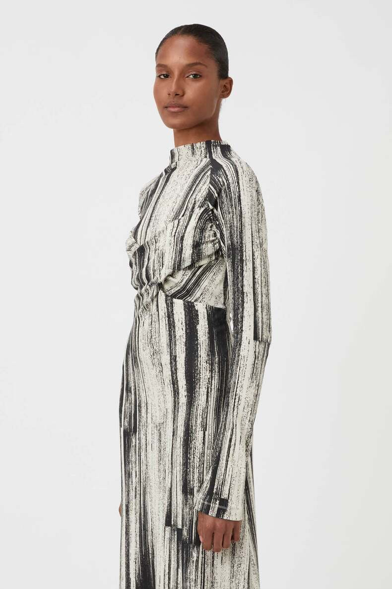 CM Arch Long Sleeve Cotton Maxi Dress