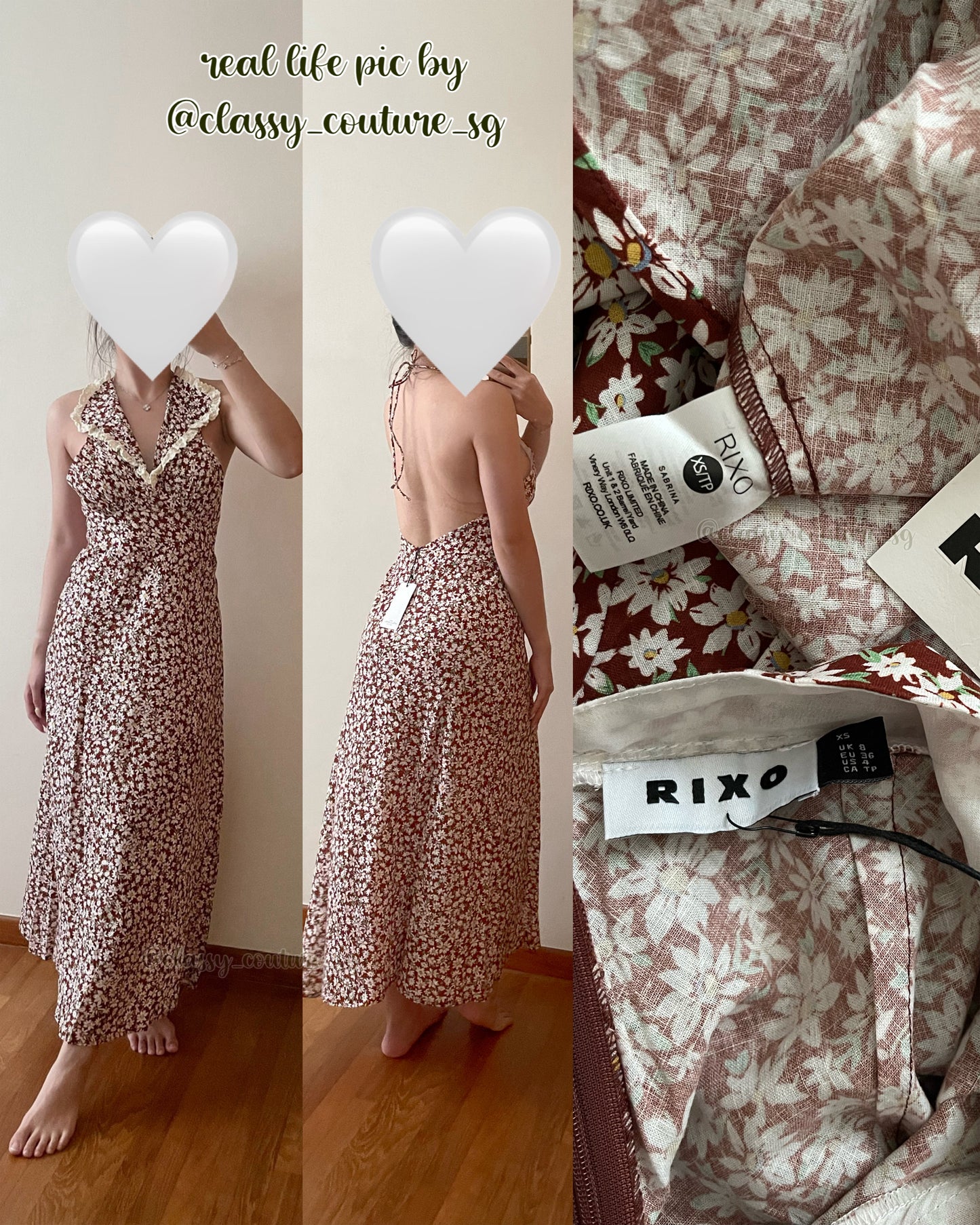 SALE! Rx Sabrina Halter Midi Dress