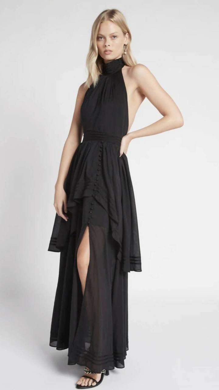 AJ Bungalow Sienna Silk-Blend Maxi Dress