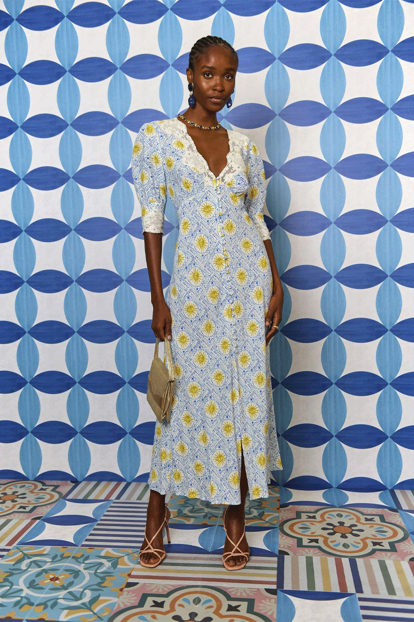 Rx Simone Matte Viscose Midi Dress