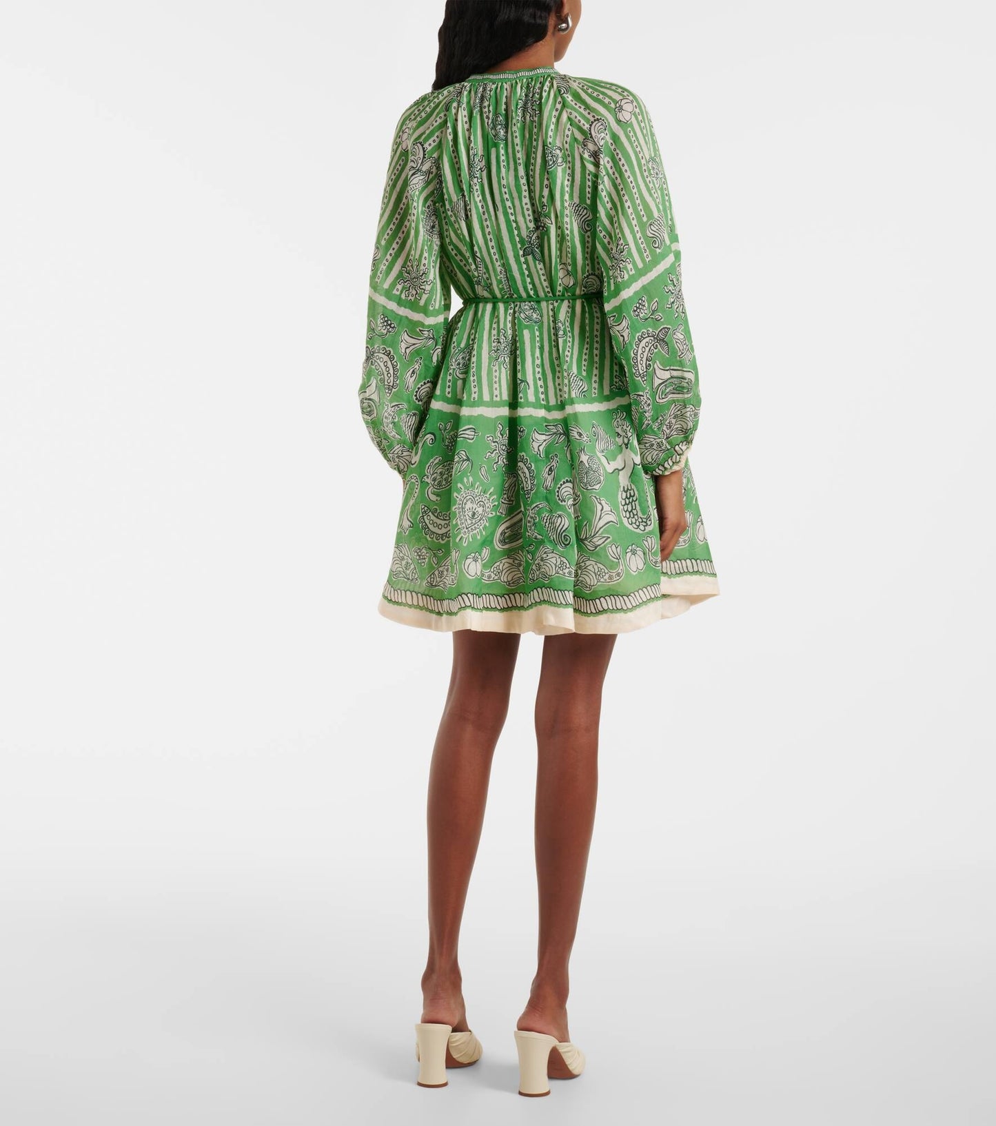 ALM Lula Long Sleeved Ramie Mini Dress