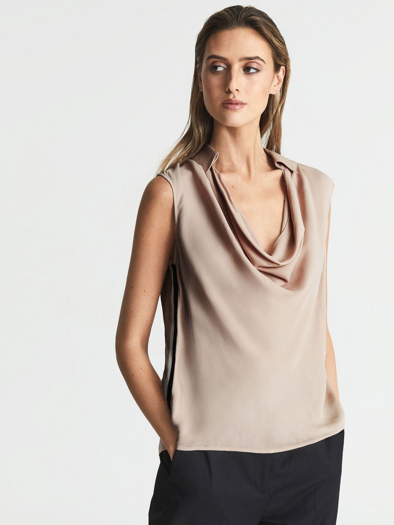 RS Ameliee Cowl Front Shell Sleeveless Blouse