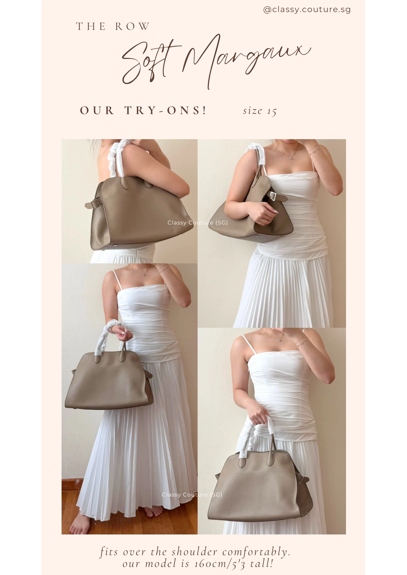 TR Soft Margaux 10 / 12 / 15 Bag in Calfskin Leather