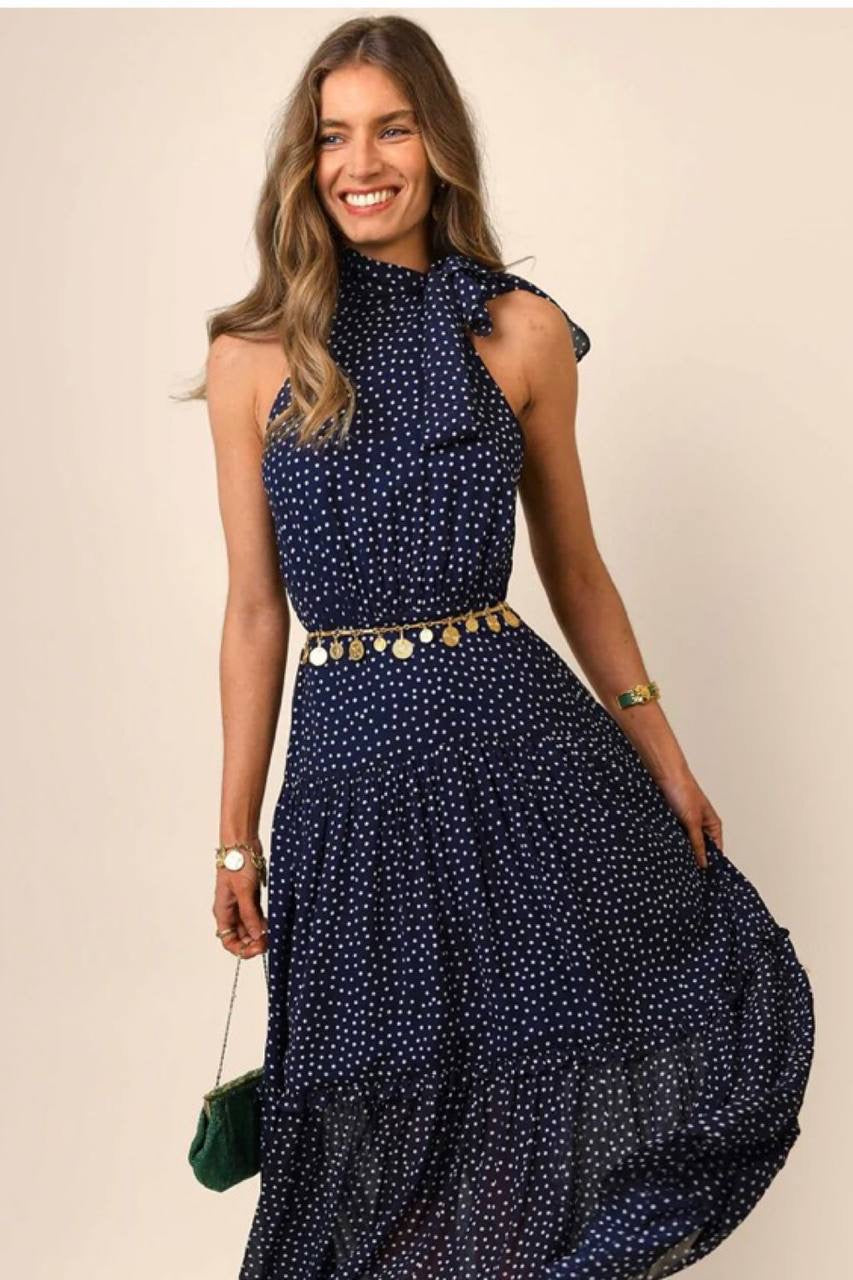 RX Pussybow Abi Viscose Midi Dress