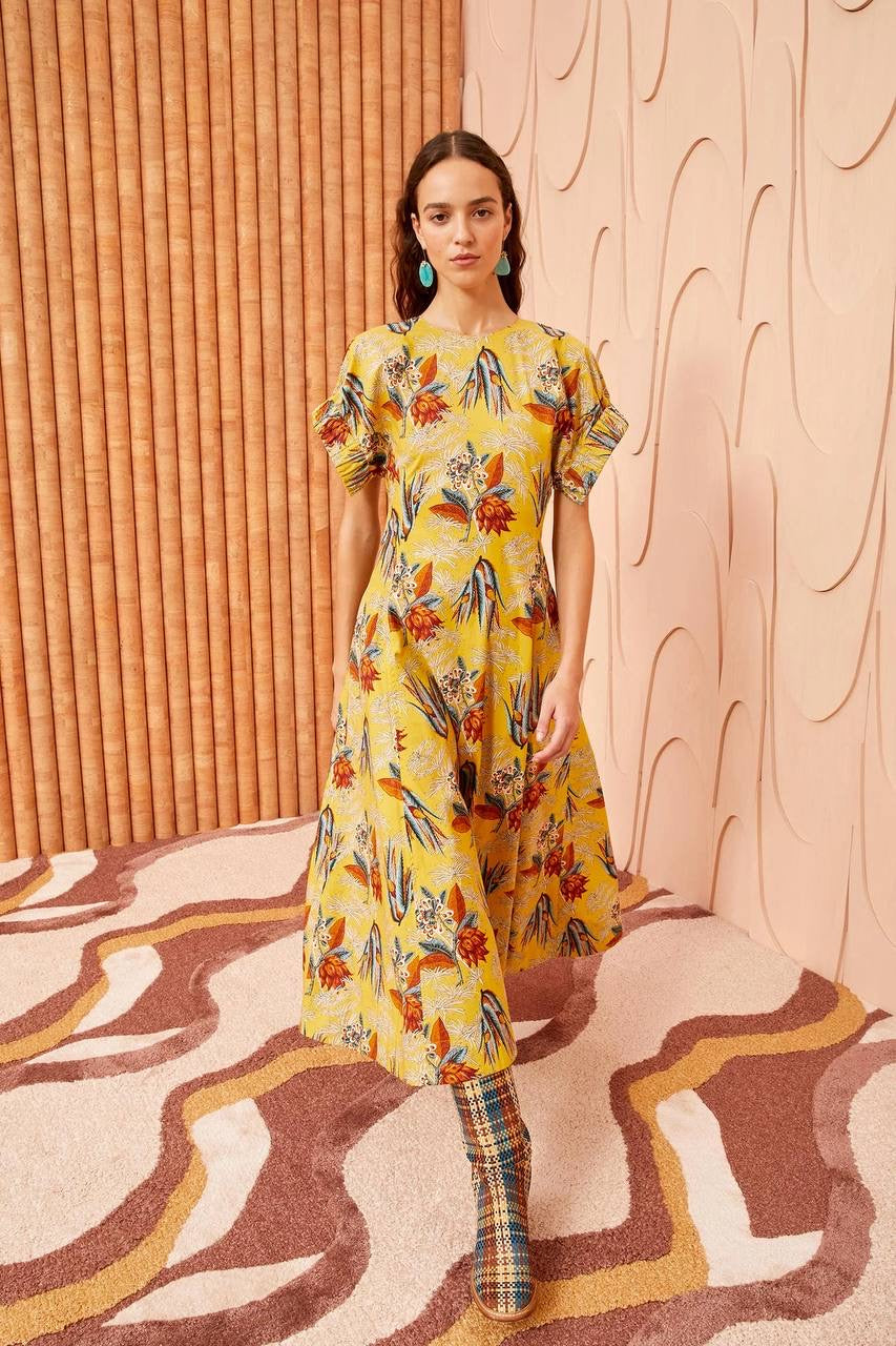 UJ Devon Cotton Poplin Midi Dress