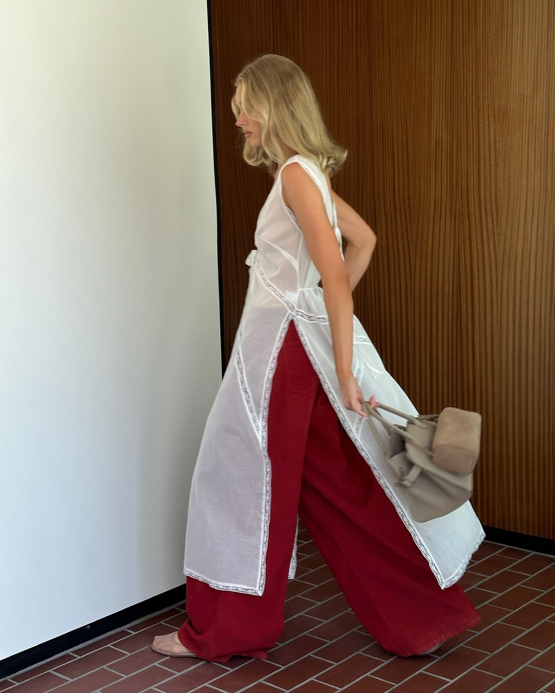 HS Voile Daylight Cotton Nightgown Shirtdress Midi Top