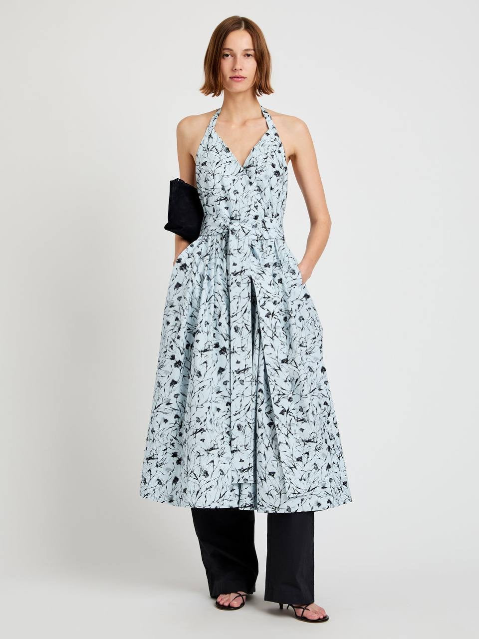 PS Ellison Halter Cotton Midi Dress
