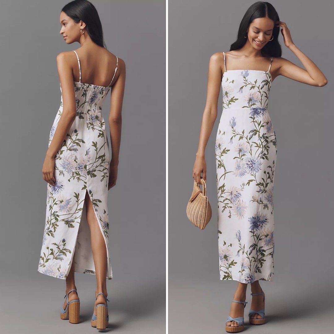 3 Colors! Ref Frankie Linen Midi Maxi Dress