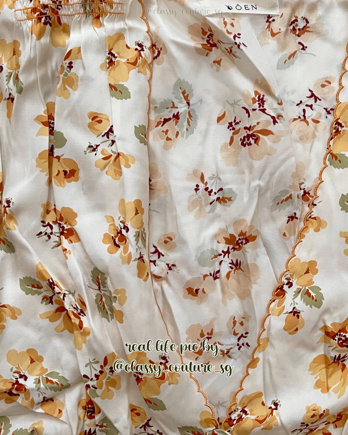 DN Dianne Silk-Viscose Mini Dress in Amber Frolicking Floral