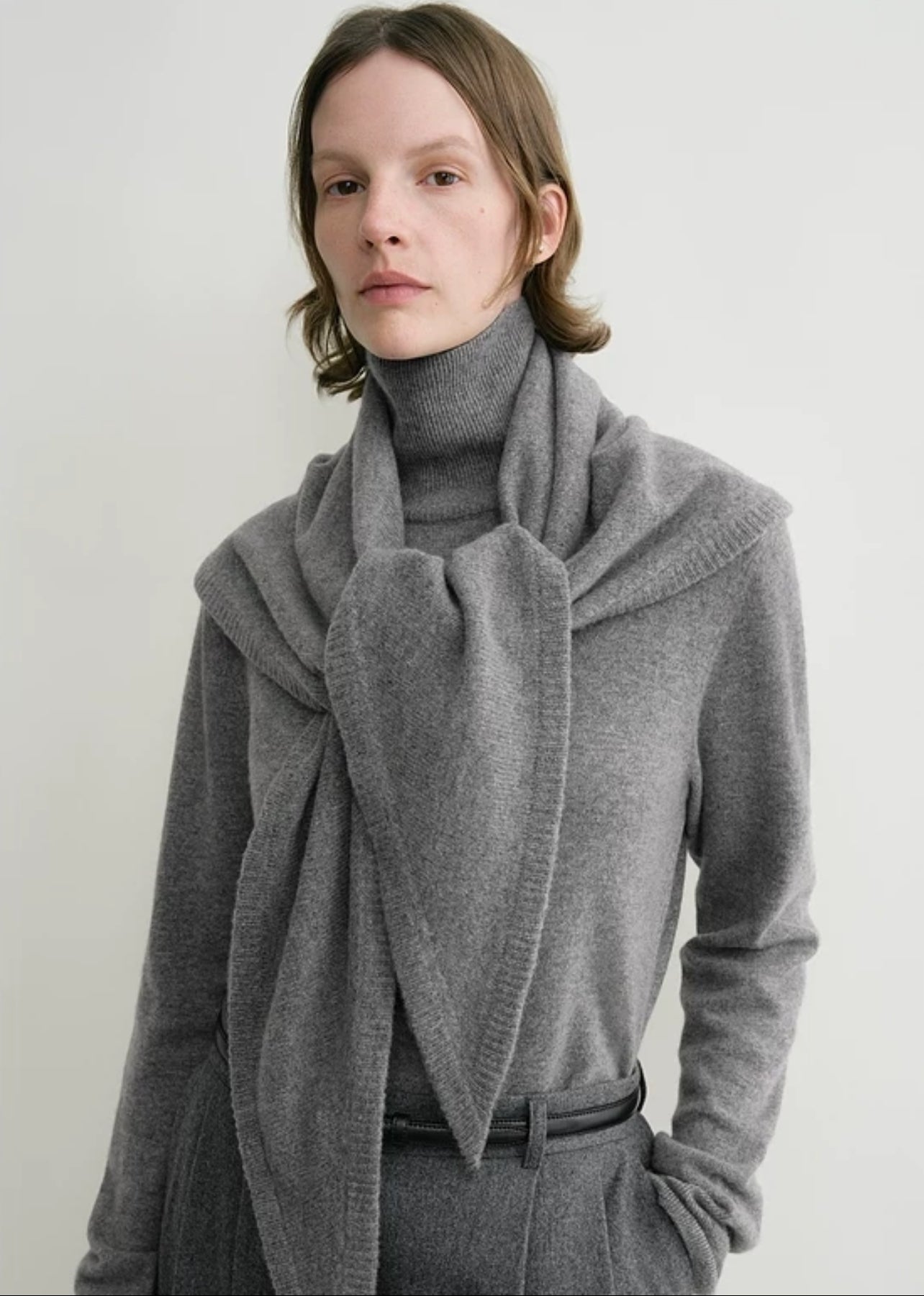 TOT Triangle Wool-Cashmere Scarf