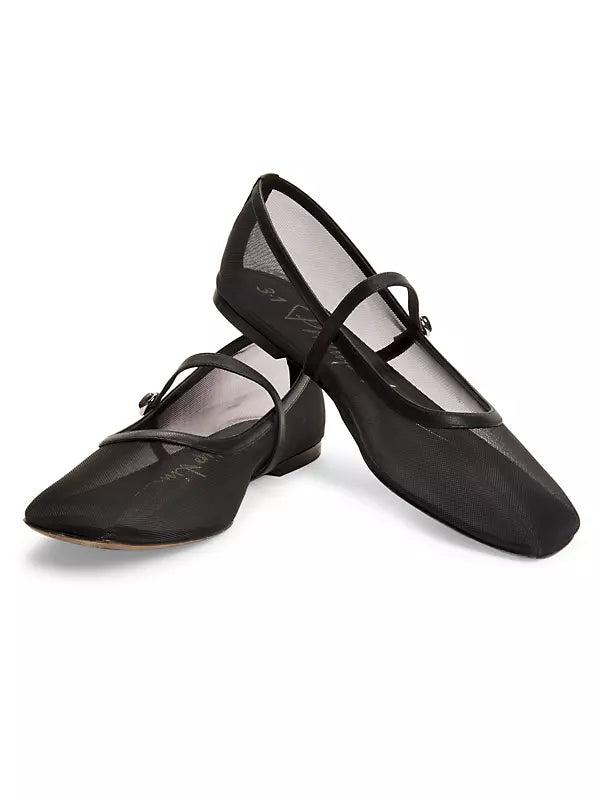 3.1PL ID Mesh Mary Jane Ballerina Flats