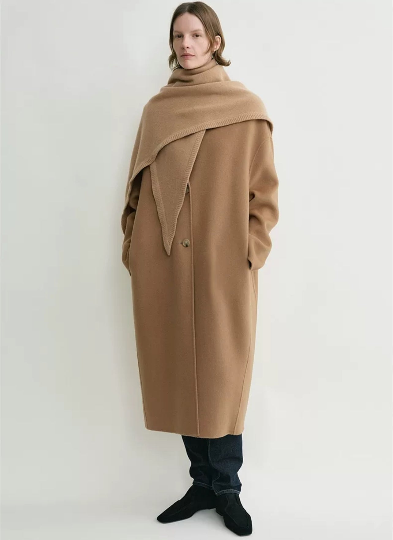 TOT Triangle Wool-Cashmere Scarf