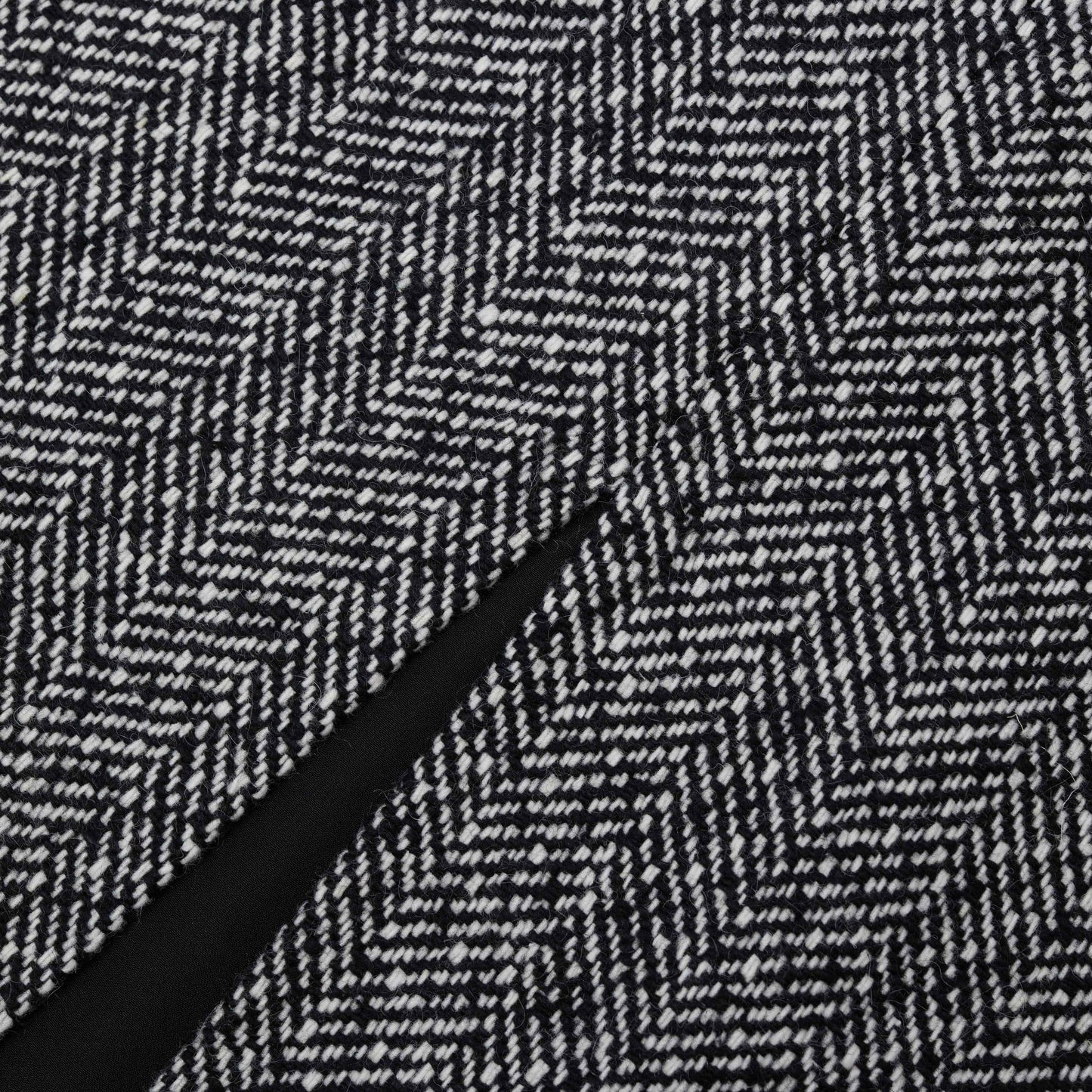 SP Black Herringbone Midi Skirt