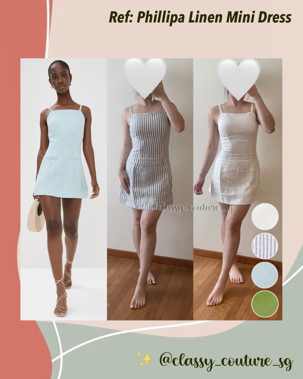 BEST! Ref Phillipa Linen Mini Dress BEST! Ref Phillipa Linen Mini Dress