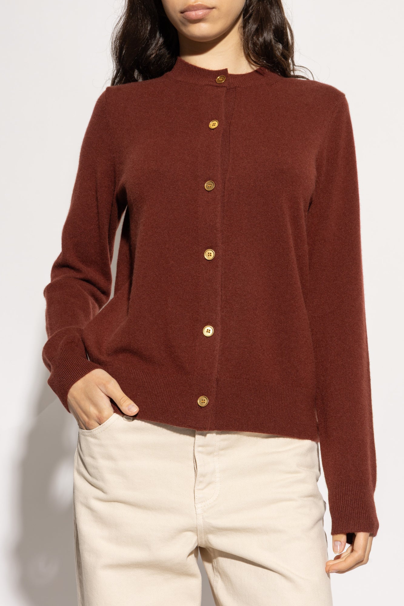 BBR EKD Logo Embroidered Buttoned Cashmere-Blend Cardigan
