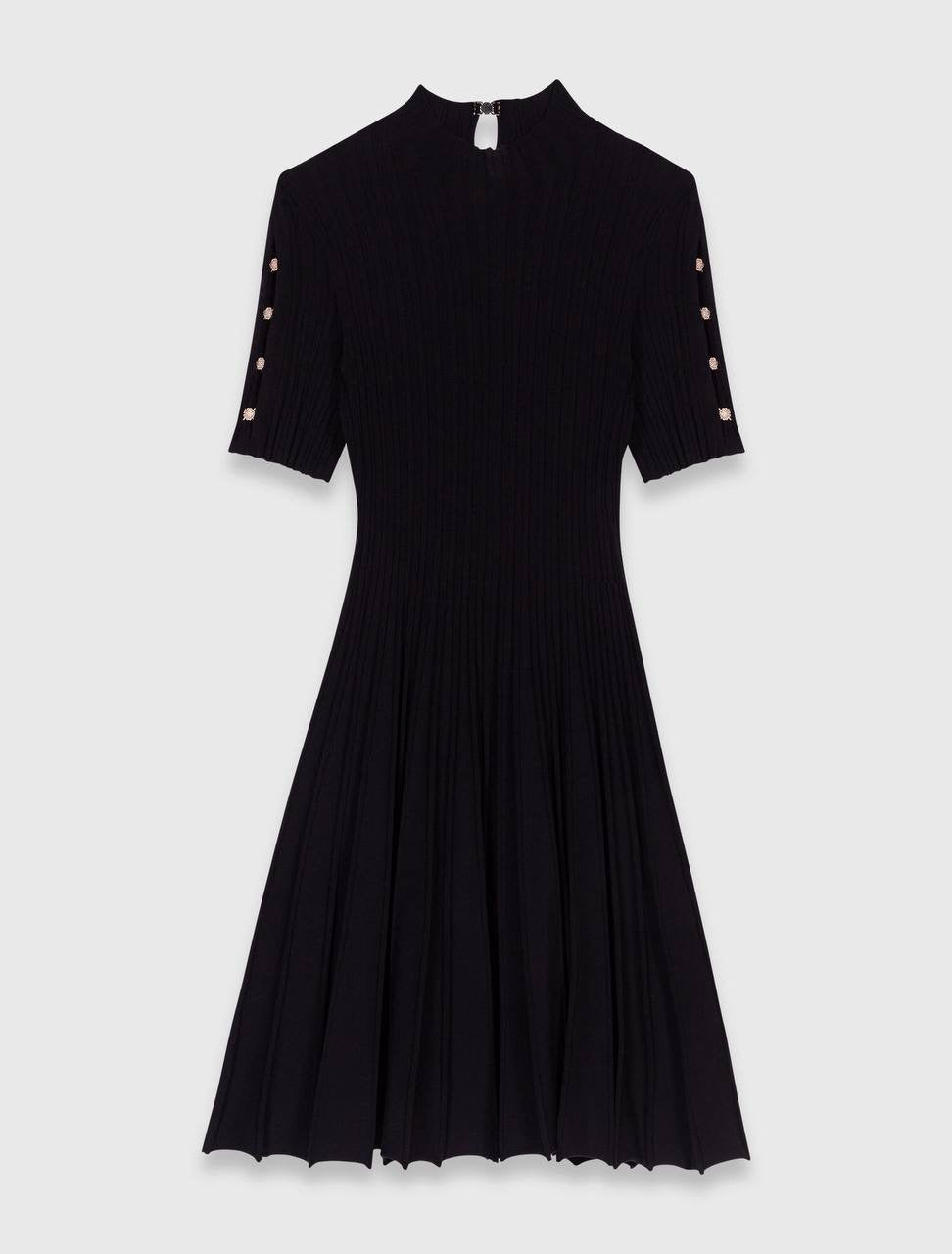 MJ Raffina Viscose-blend Knit Short Sleeve Clover Mini Dress