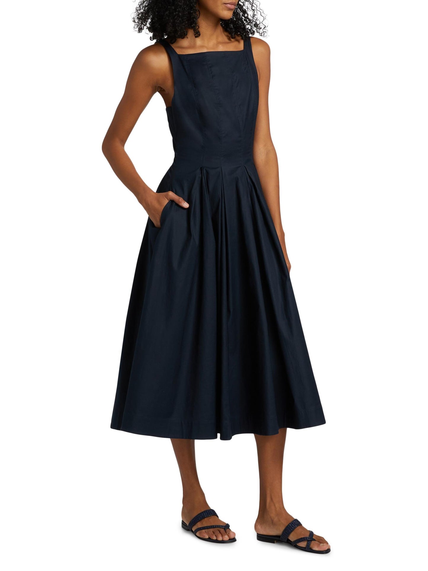 Ref Jovana Stretch-Cotton Midi Dress