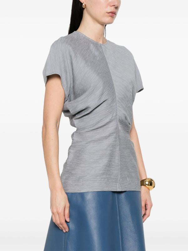 Best! Tot Slouch Waist Crinkled Viscose-Blend Top