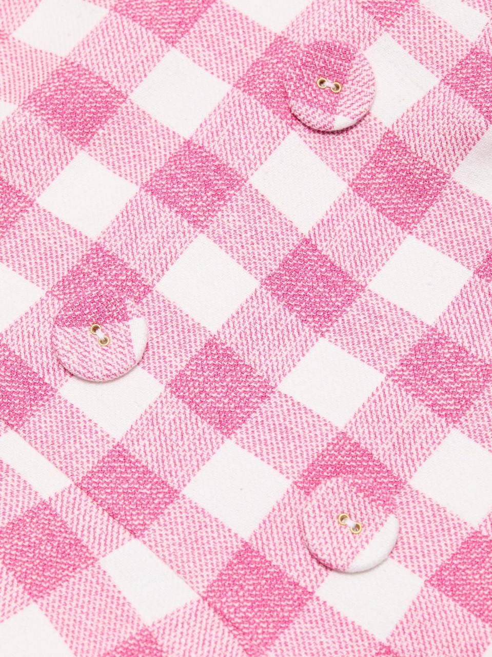 CC Saya Cotton-blend Gingham Vest Mini Dress