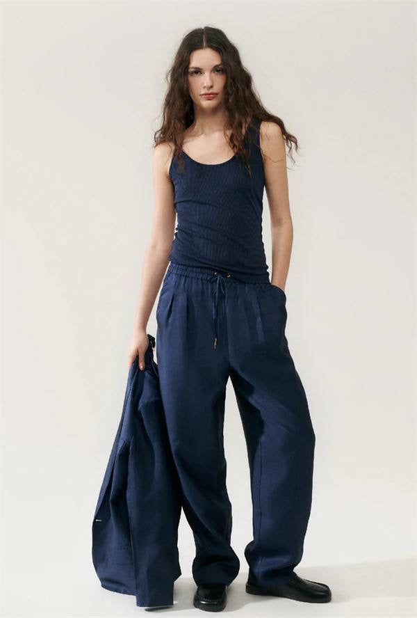 SL Ribbed Tank Top Silk Rib