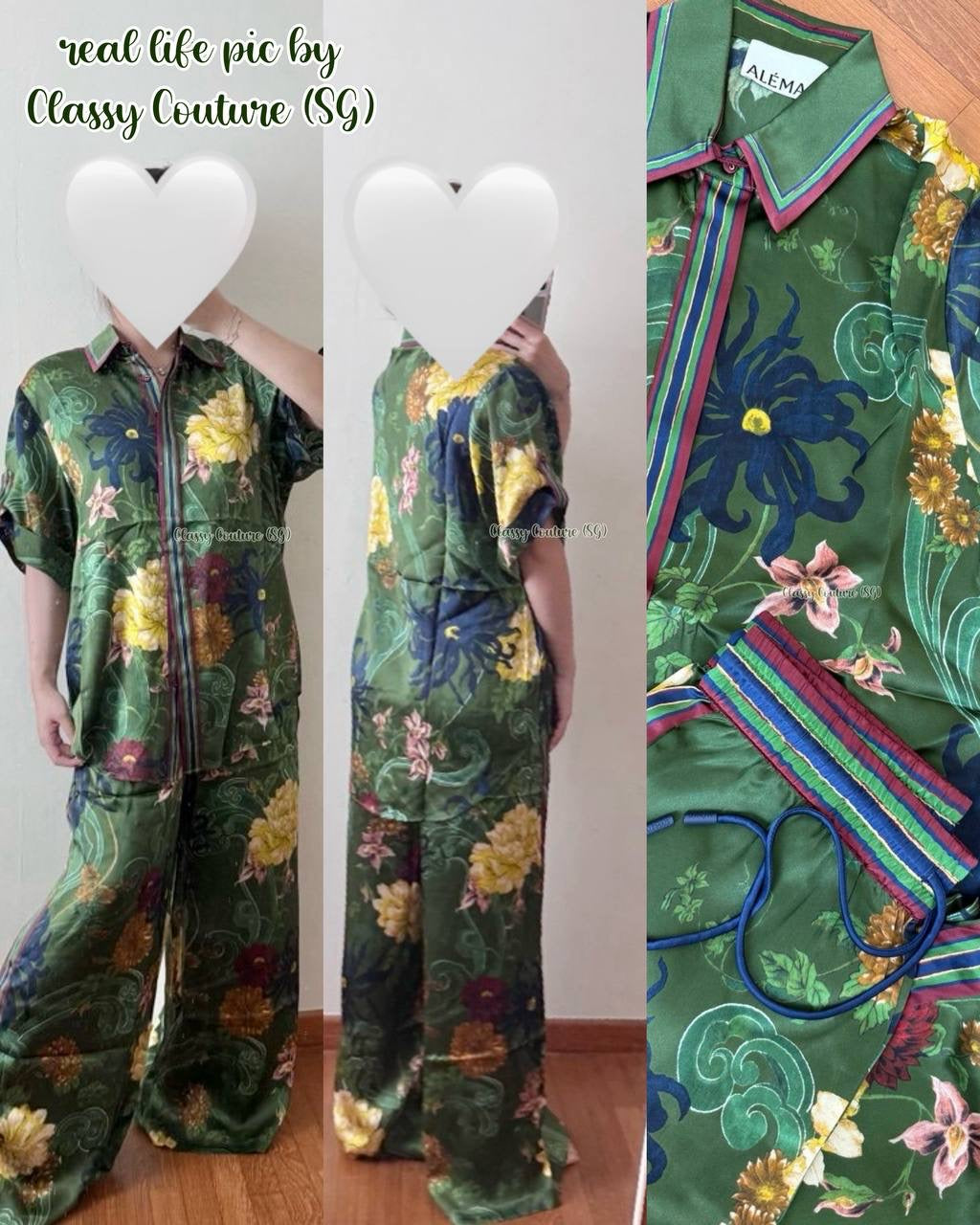 ALM Avery Silk Shirt | Pants | Set