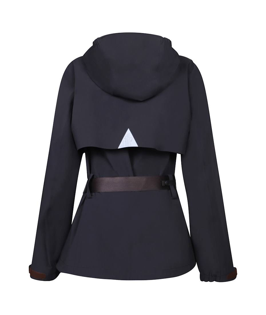 MC Black Fex Hooded Water-Resistant Jacket