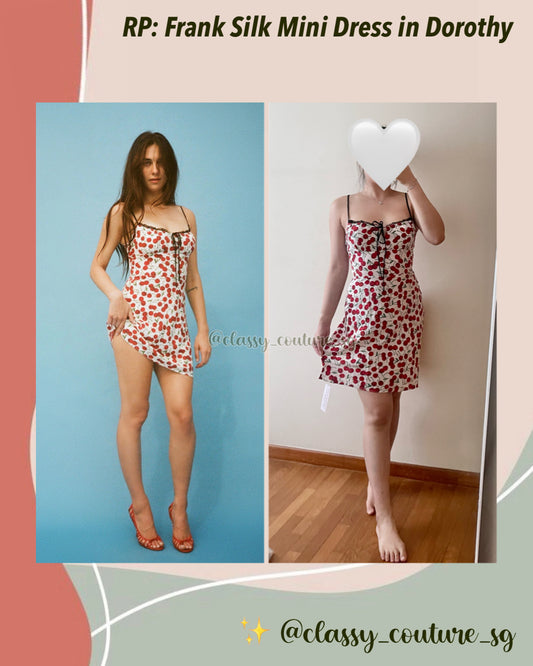 SALE! RP Frank Silk Mini Dress in Dorothy Cherry