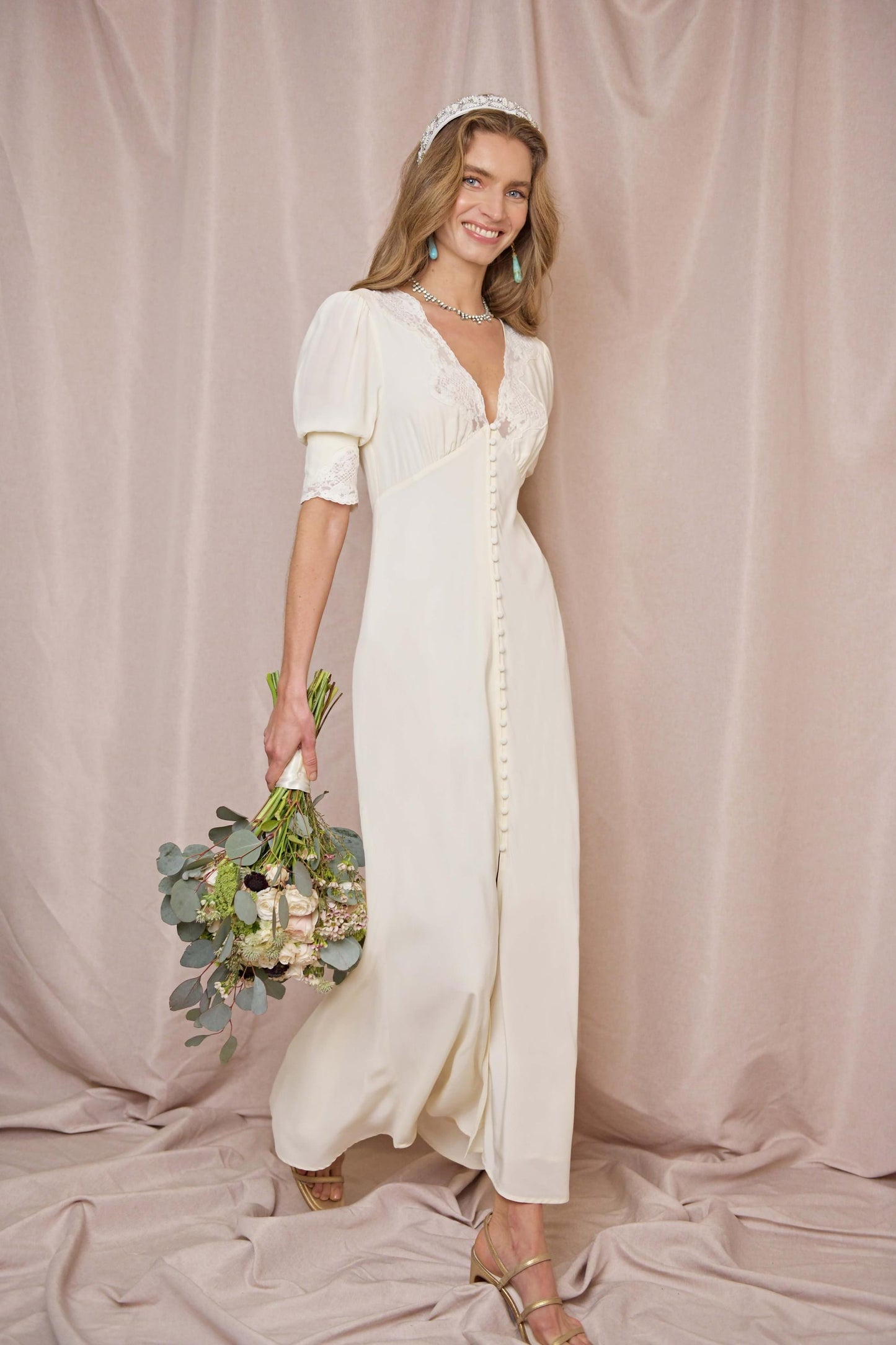 Rx Simone Matte Viscose Midi Dress