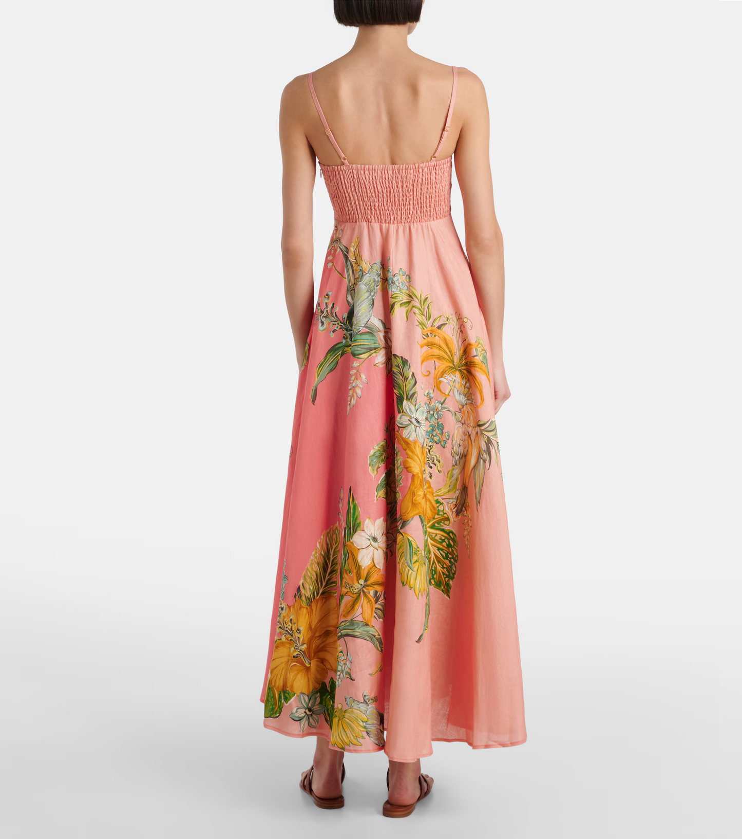 ALM Anika Linen Midi Dress Sundress
