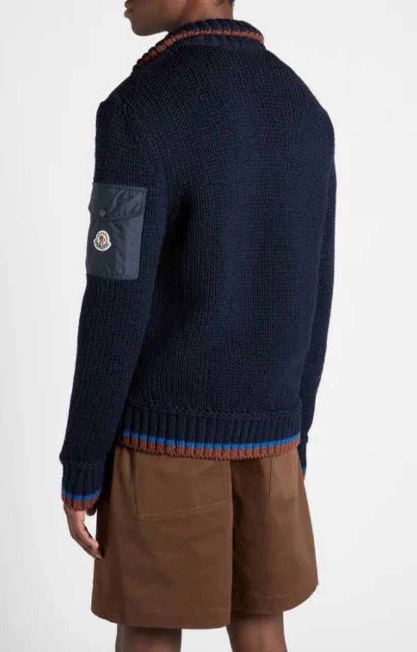 MC Men’s Padded Wool Zip Up Cardigan Jacket (Down Filling)